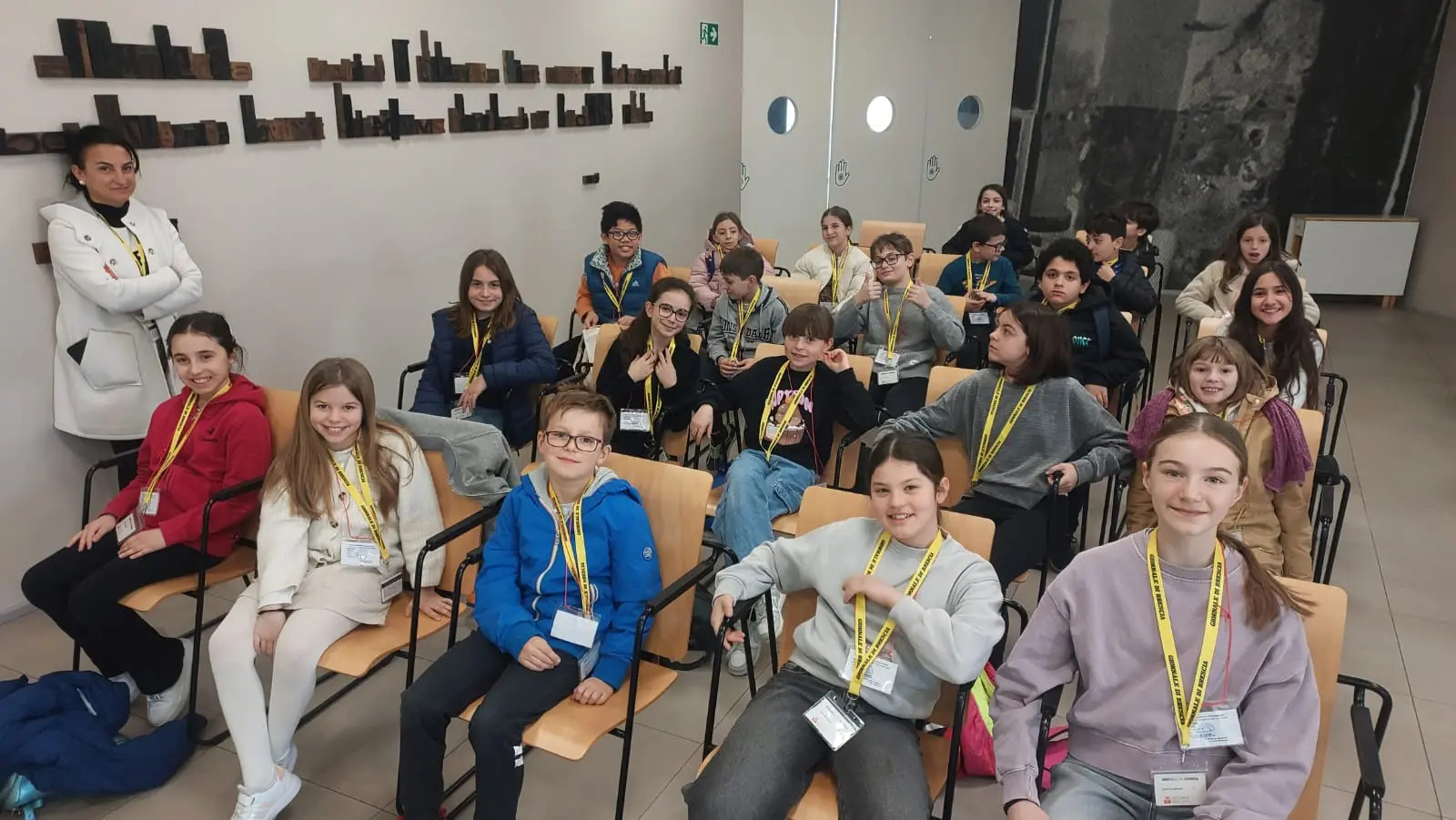 Le classi 5B e 5C della scuola Laini di Desenzano in visita al GdB