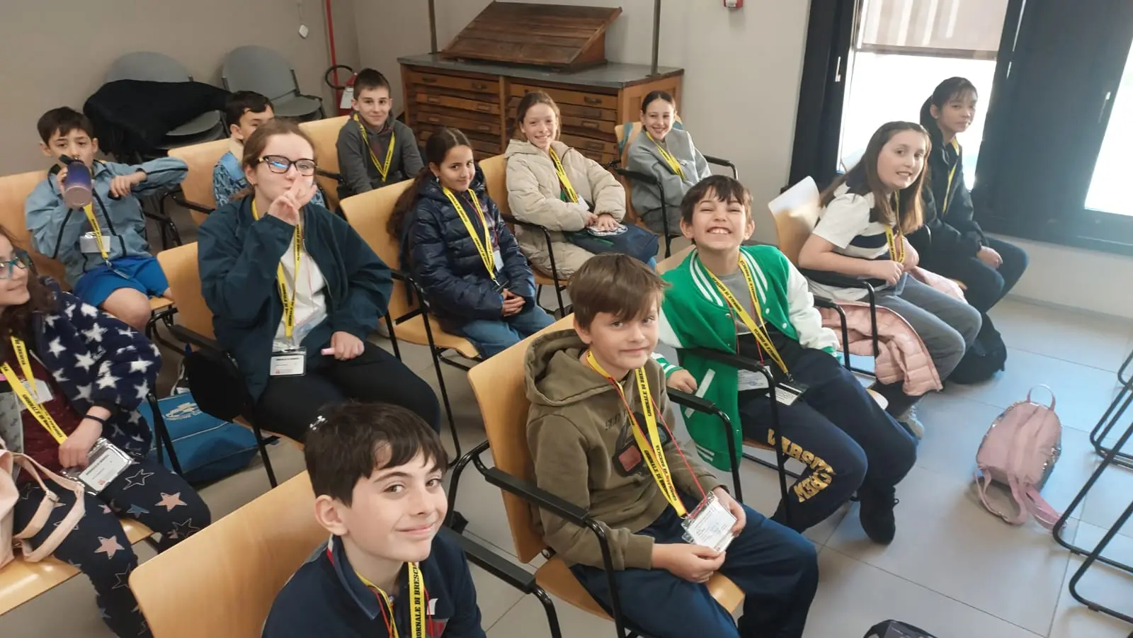 Le classi 5B e 5C della scuola Laini di Desenzano in visita al GdB