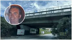 Il luogo dello schianto e, nel tondo, Simone Masini - © www.giornaledibrescia.it