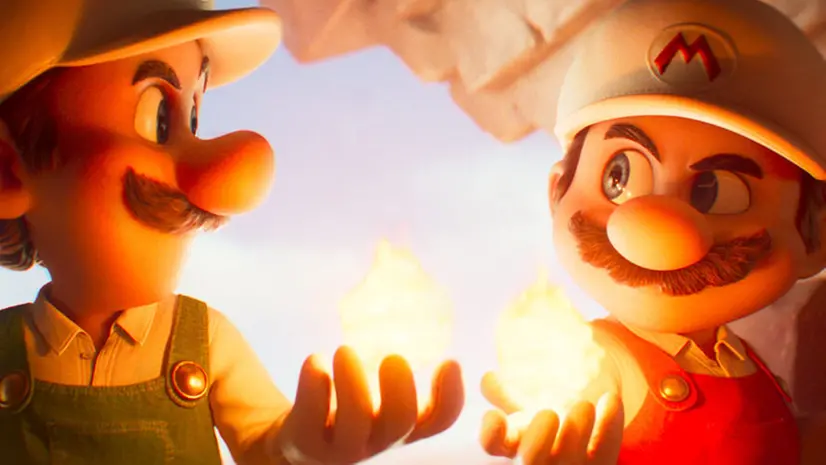 Mario e Luigi nel film «Super Mario Galaxy»