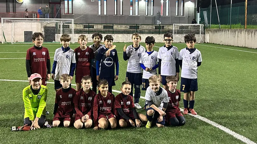 San Bartolomeo e Breno insieme prima del match - © www.giornaledibrescia.it