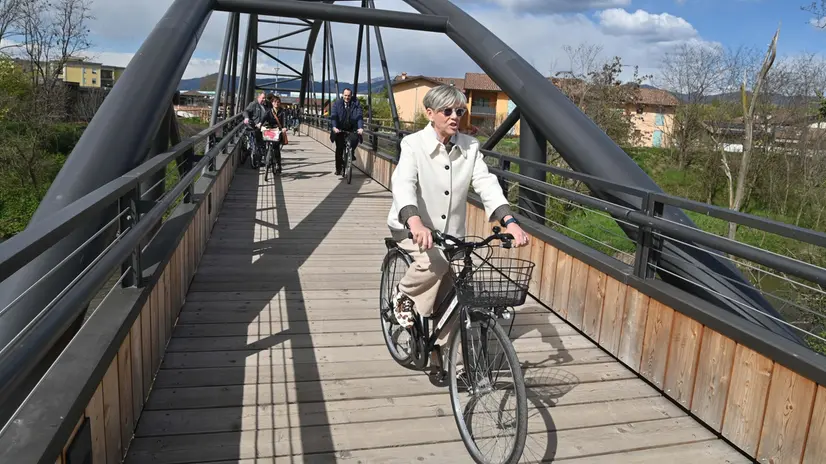 CRONACA  BRESCIA VIA GIRELLI INAUGURAZIONE PISTA CICLABILE  REDAZIONE CRONACA 31-03-2026 GABRIELE STRADA NEW EDEN GROUP                             