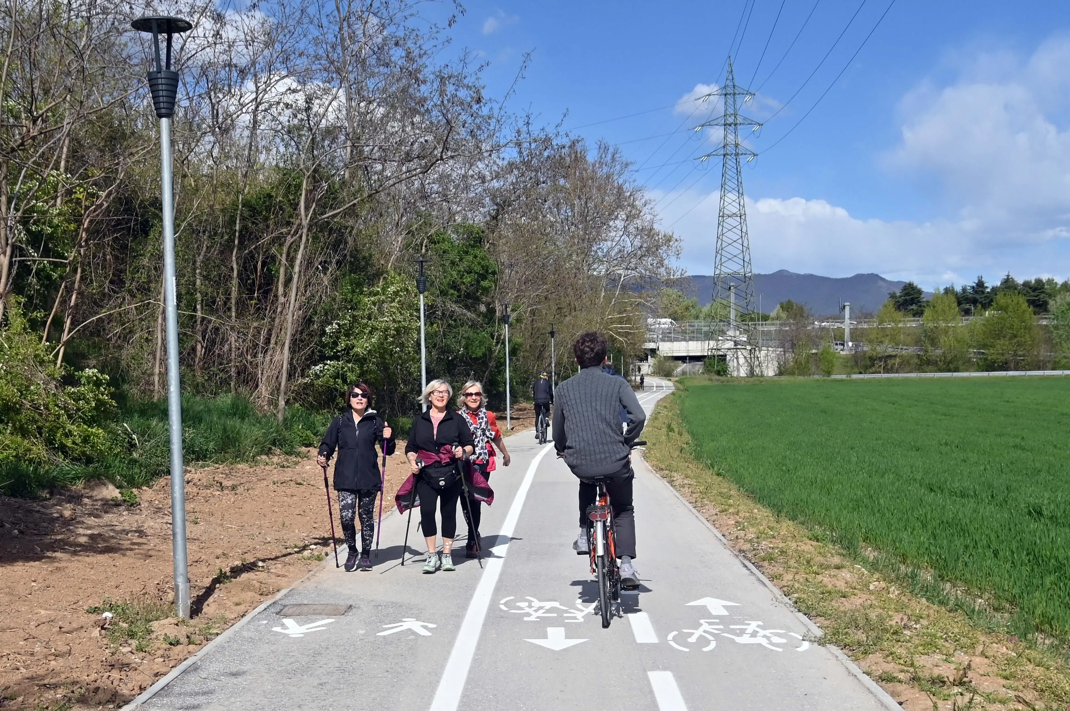L'inaugurazione del tratto di Greenway tra Collebeato e Roncadelle