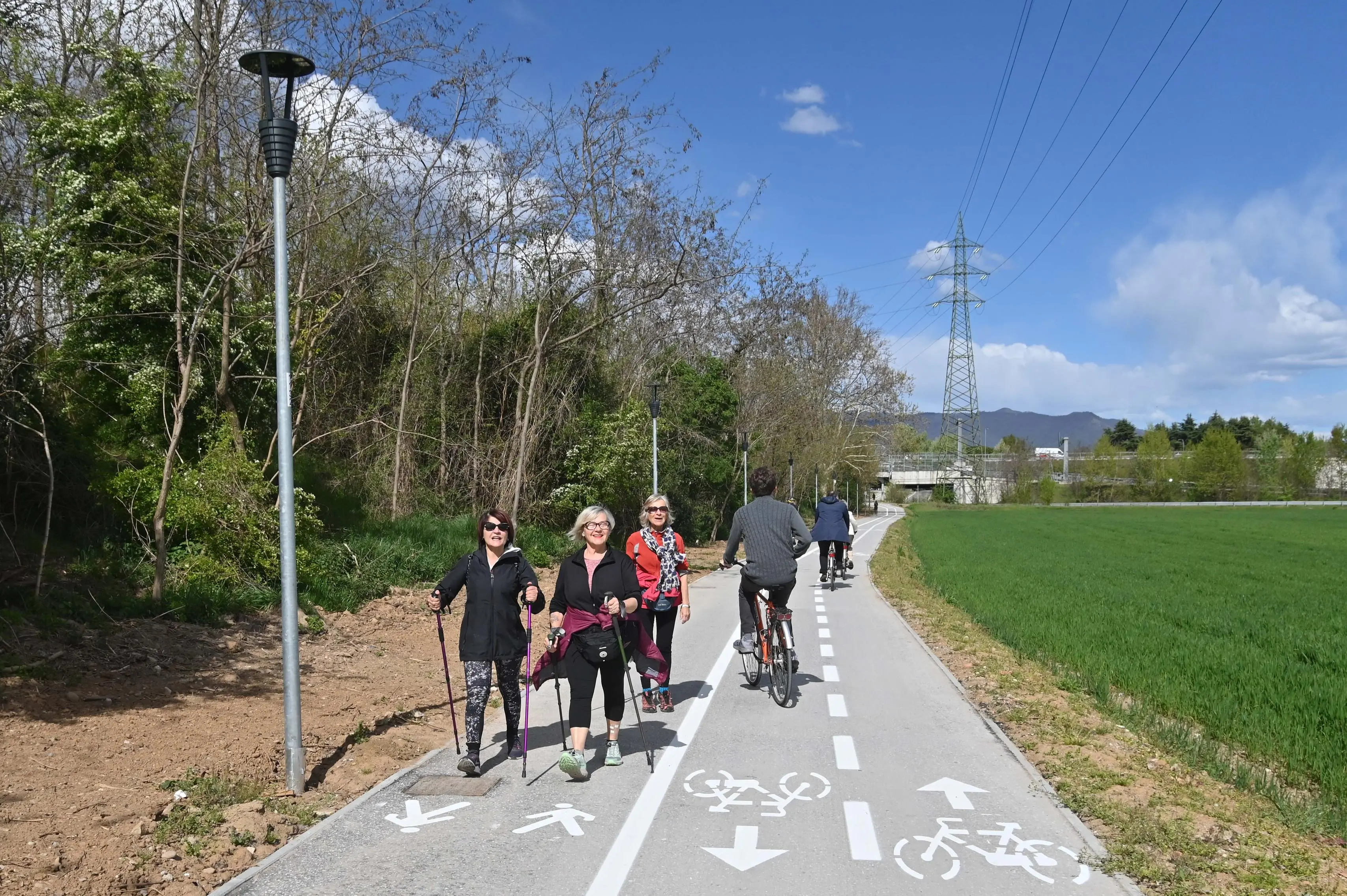 L'inaugurazione del tratto di Greenway tra Collebeato e Roncadelle