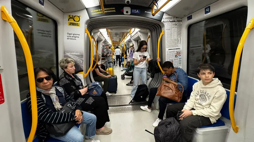 Una delle metro di Brescia - © www.giornaledibrescia.it