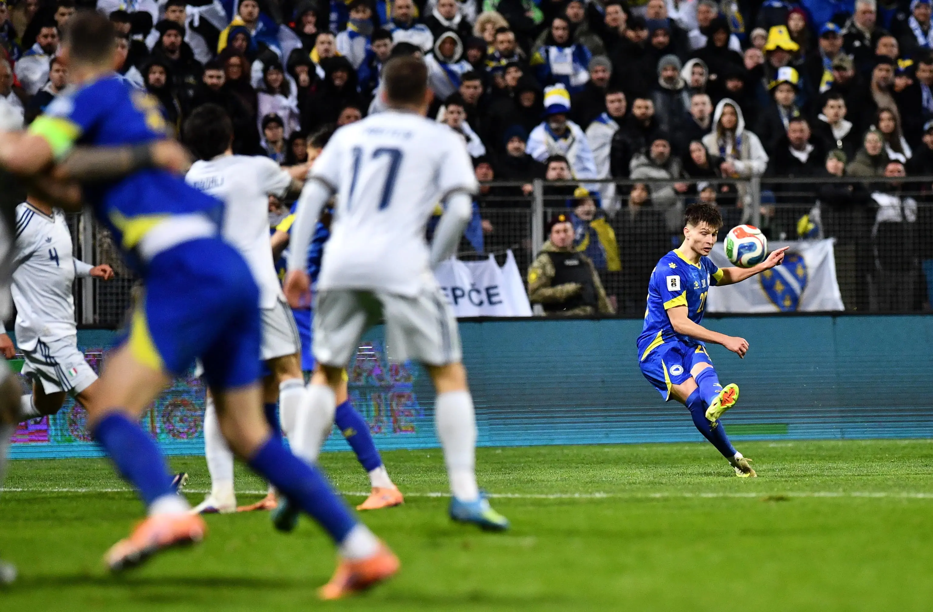 La partita tra Bosnia e Italia