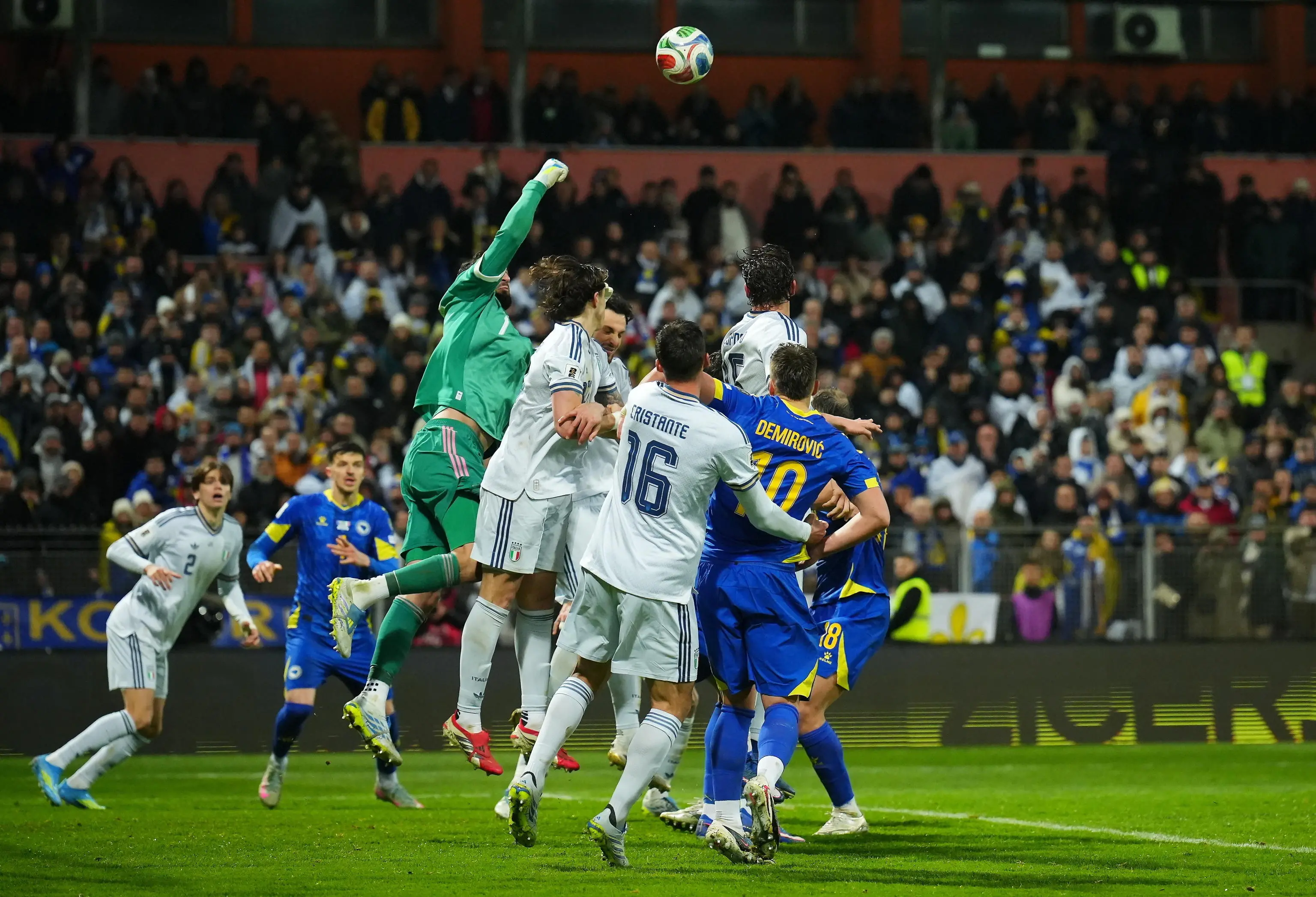 La partita tra Bosnia e Italia