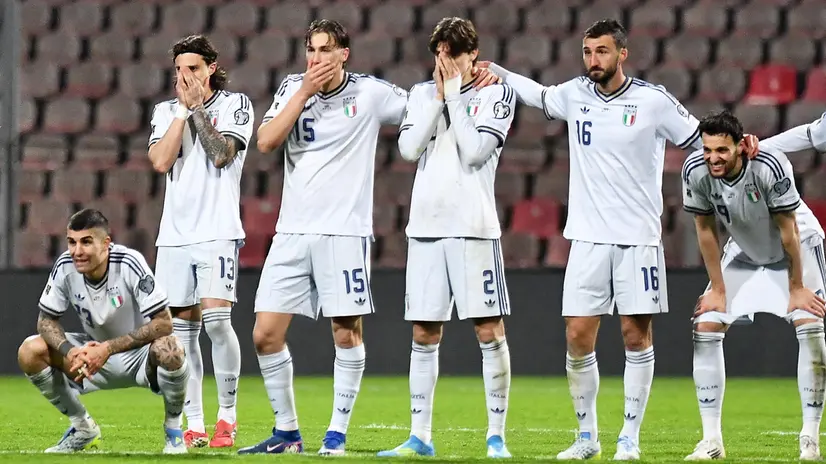 La delusione degli azzurri - Foto Ansa © www.giornaledibrescia.it