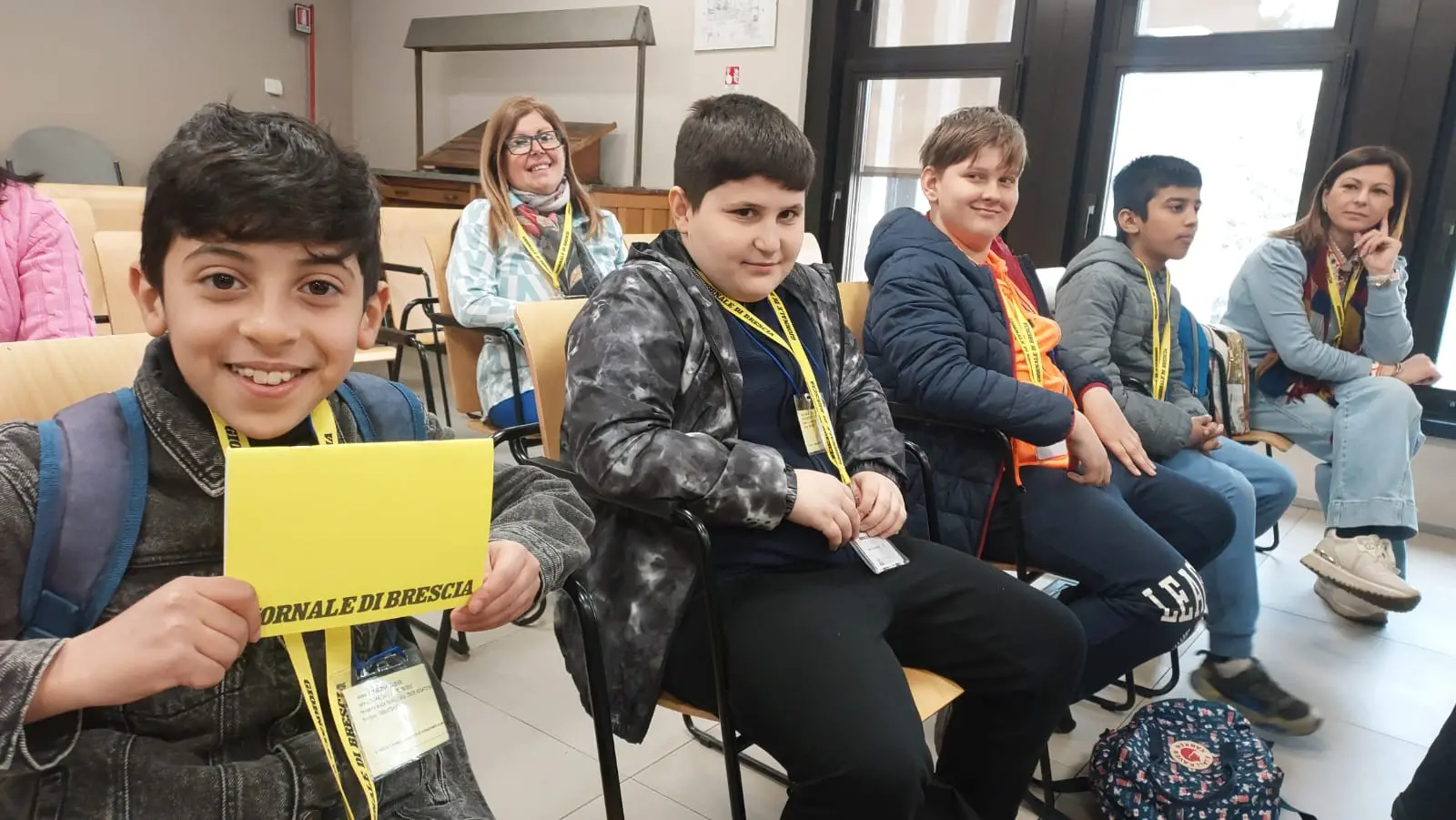 La classe 5B dell’istituto don Milani di Rovato