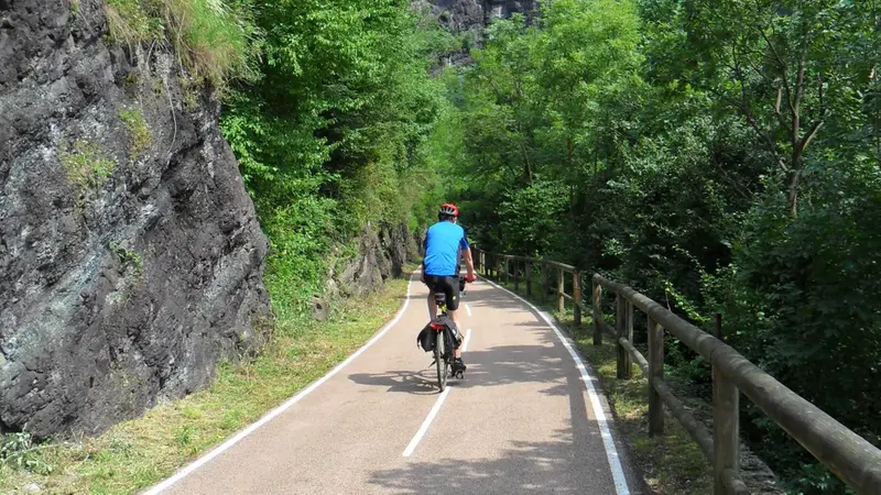 In sella alla bicicletta