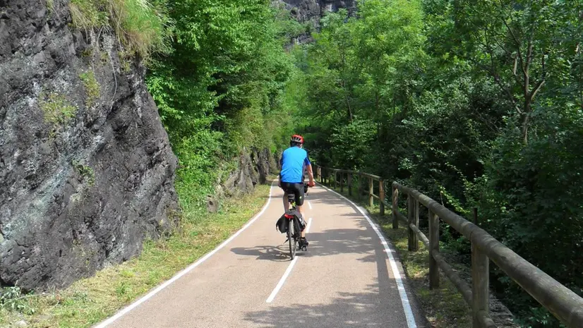 In sella alla bicicletta