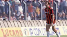 Franco Baresi con la maglia del Milan