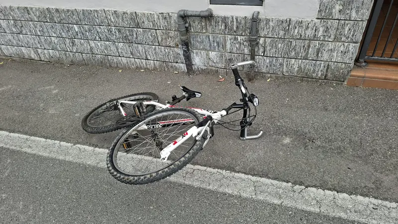 La bicicletta del 12enne di Paratico