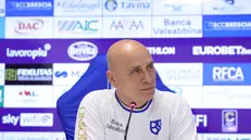 Eugenio Corini in conferenza - Media house Union Brescia