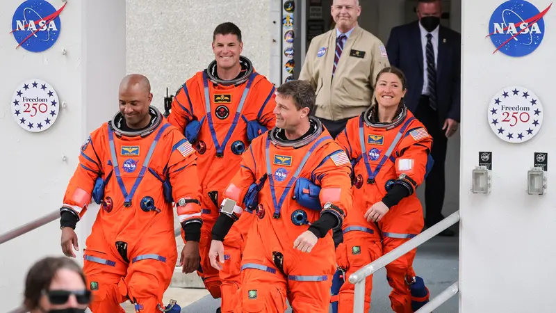 Gli astronauti della missione Artemis II - Foto Ansa © www.giornaledibrescia.it