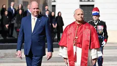 Papa Leone XIV con il principe Alberto II di Monaco - Foto Ansa/Ettore Ferrari © www.giornaledibrescia.it