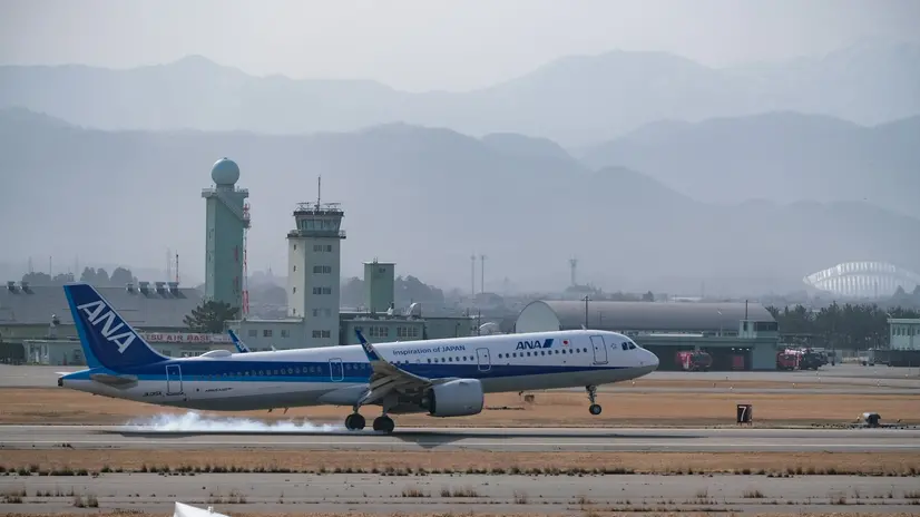 Un aereo in fase di decollo