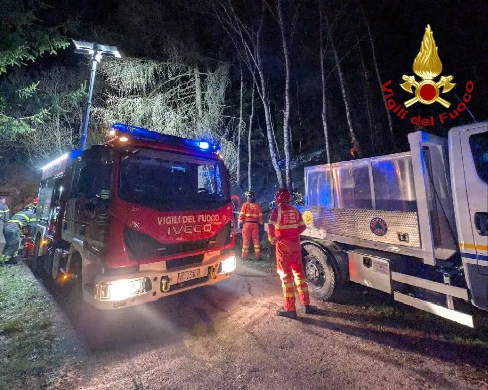 L'incendio a Berzo Demo