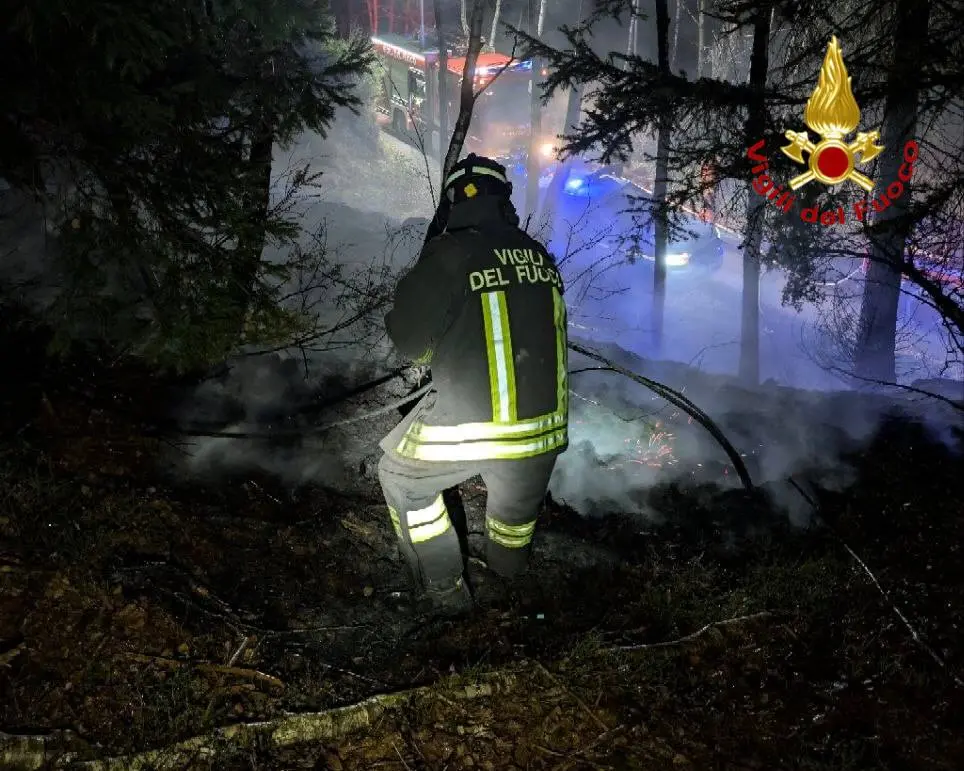 L'incendio a Berzo Demo
