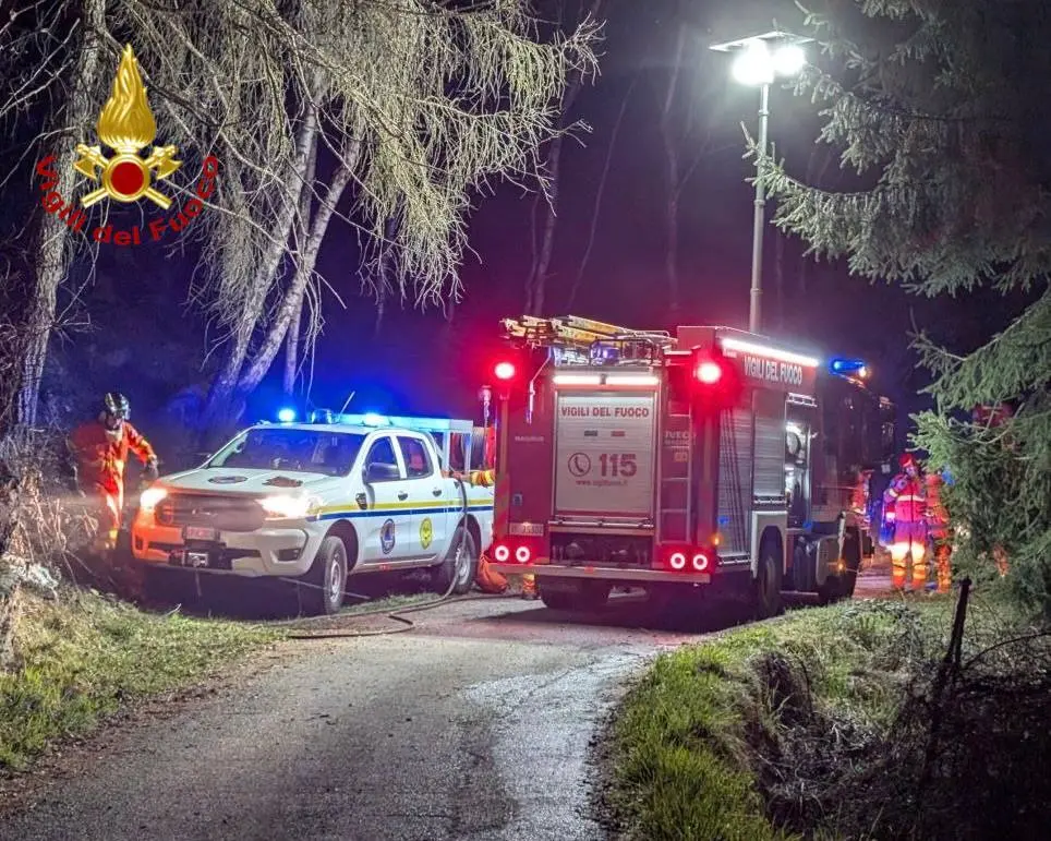 L'incendio a Berzo Demo