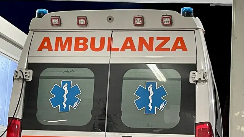 Un'ambulanza, foto d'archivio