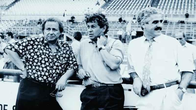 Gino Corioni, Mircea Lucescu e Pietro Tomei nel 1992 - Foto Eden © www.giornaledibrescia.it