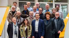 Il Cda al completo, Facchinetti è in basso a sinistra - © www.giornaledibrescia.it