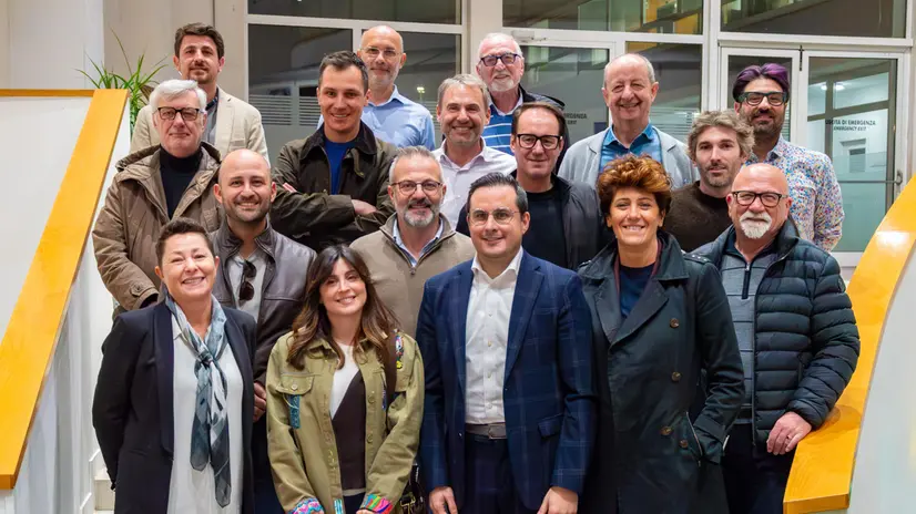 Il Cda al completo, Facchinetti è in basso a sinistra - © www.giornaledibrescia.it