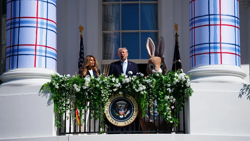 Il presidente degli Stati Uniti Trump e la first lady Melania - Foto Ansa © www.giornaledibrescia.it