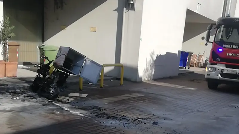Il motorino distrutto © www.giornaledibrescia.it