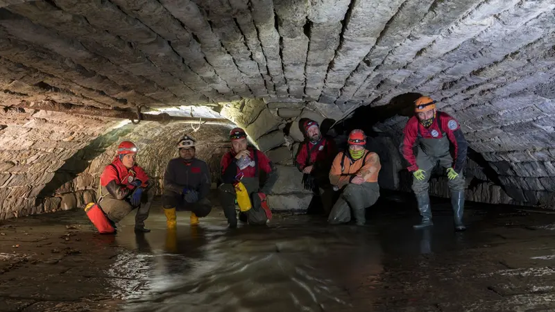 Brescia Underground in trasferta nel torrente coperto Starebrech a Trieste - © www.bresciaunderground.com
