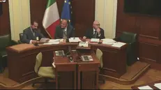 Il presidente di Confindustria Brescia, Paolo Streparava durante il suo intervento al Senato