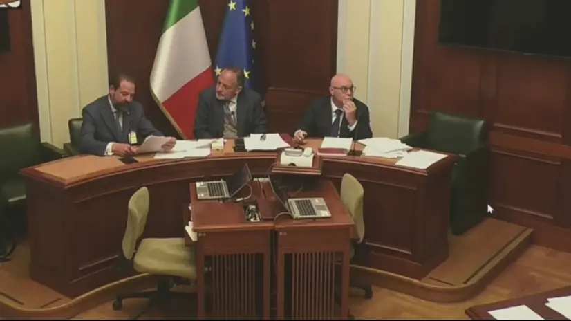 Il presidente di Confindustria Brescia, Paolo Streparava durante il suo intervento al Senato