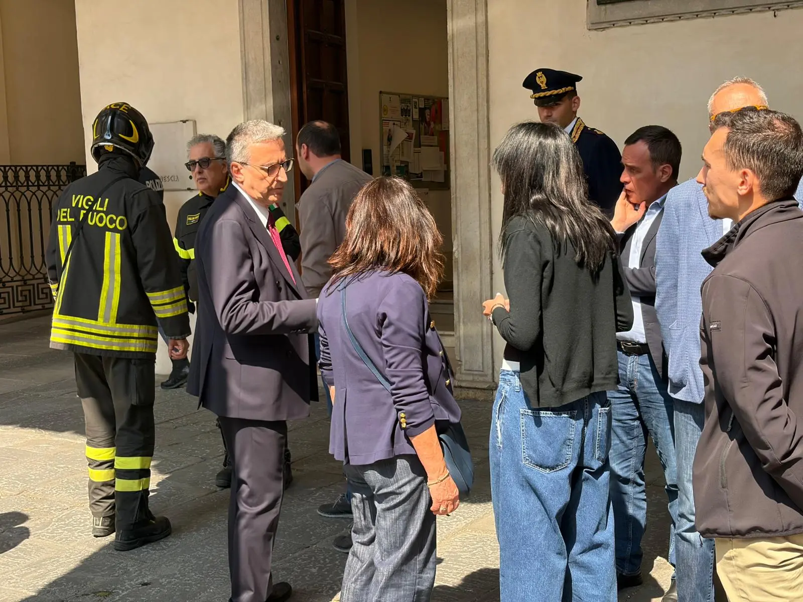 I Vigili del fuoco in Broletto
