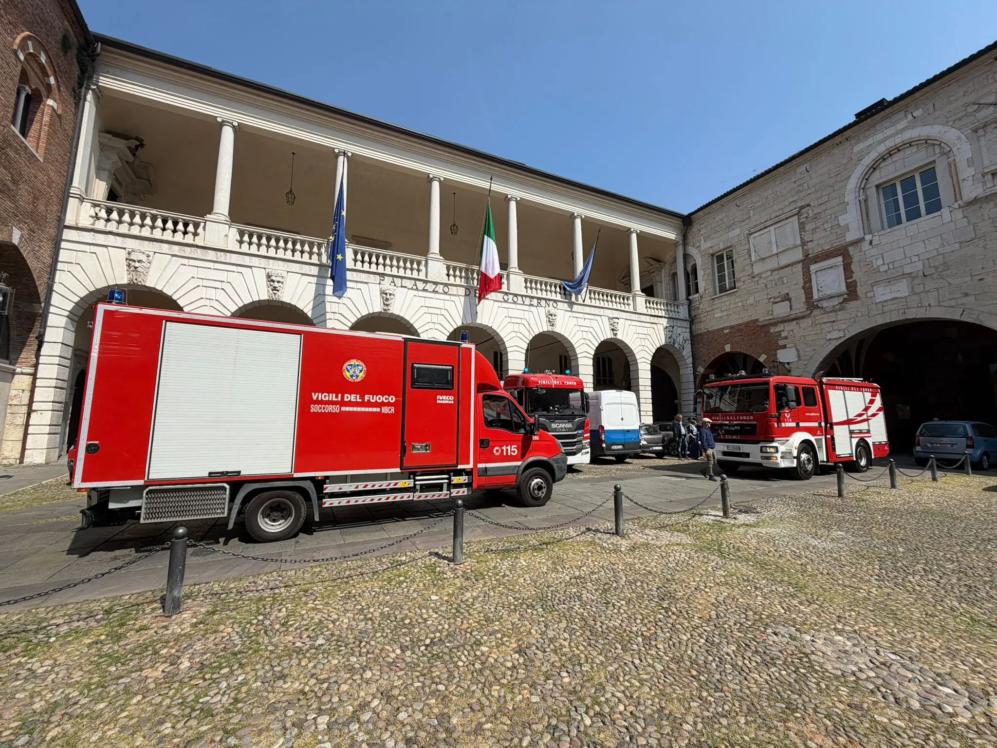 I Vigili del fuoco in Broletto