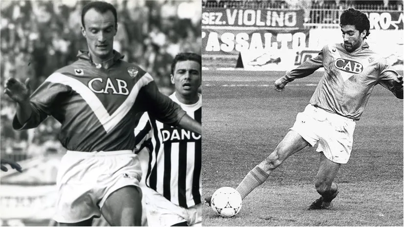 Marco Rossi e Daniele Carnasciali con la maglia del Brescia - © www.giornaledibrescia.it