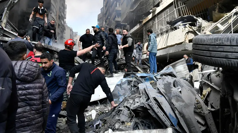 Macerie in Libano dopo l'attacco di Israele - Foto Ansa © www.giornaledibrescia.it