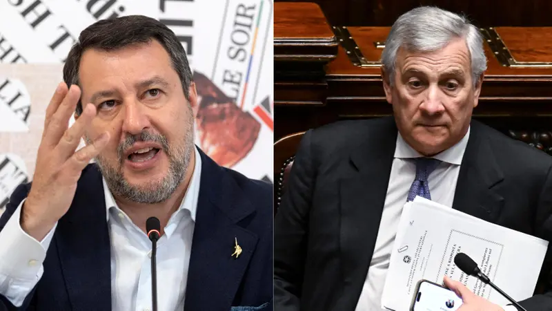 Salvini e Tajani, leader di Lega e Forza Italia - Foto Ansa © www.giornaledibrescia.it