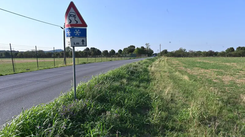 La strada lungo la quale è stata investita la donna - © www.giornaledibrescia.it