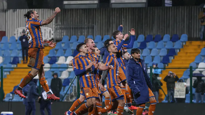 L'ultima gioia fuori casa: il Brescia ha vinto l'ultima in trasferta contro la Giana Erminio - © www.giornaledibrescia.it