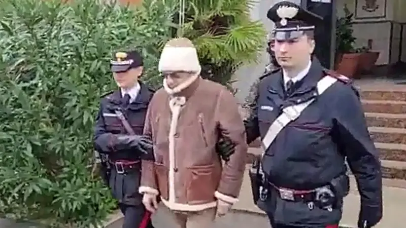 L'arresto di Matteo Messina Denaro a Palermo nel 2023