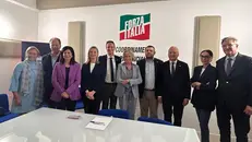 Stefania Craxi con i politici di Forza Italia nella sede bresciana del partito - © www.giornaledibrescia.it