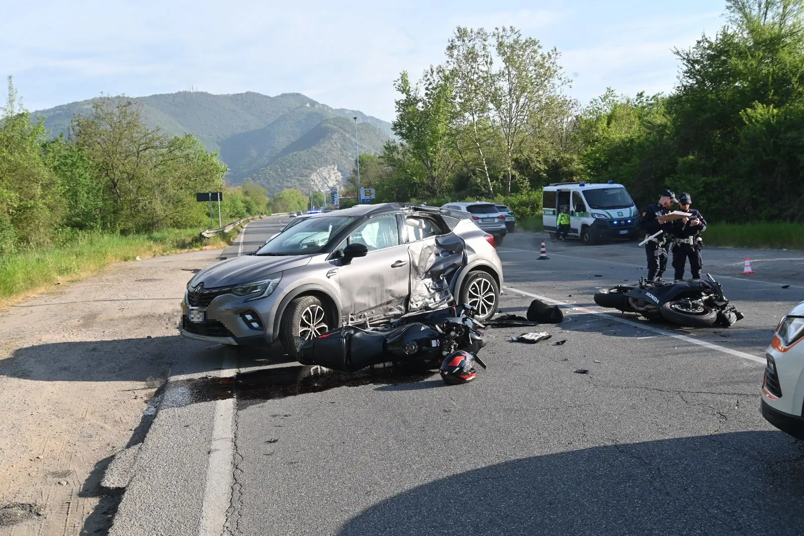 Il grave incidente in via Serenissima
