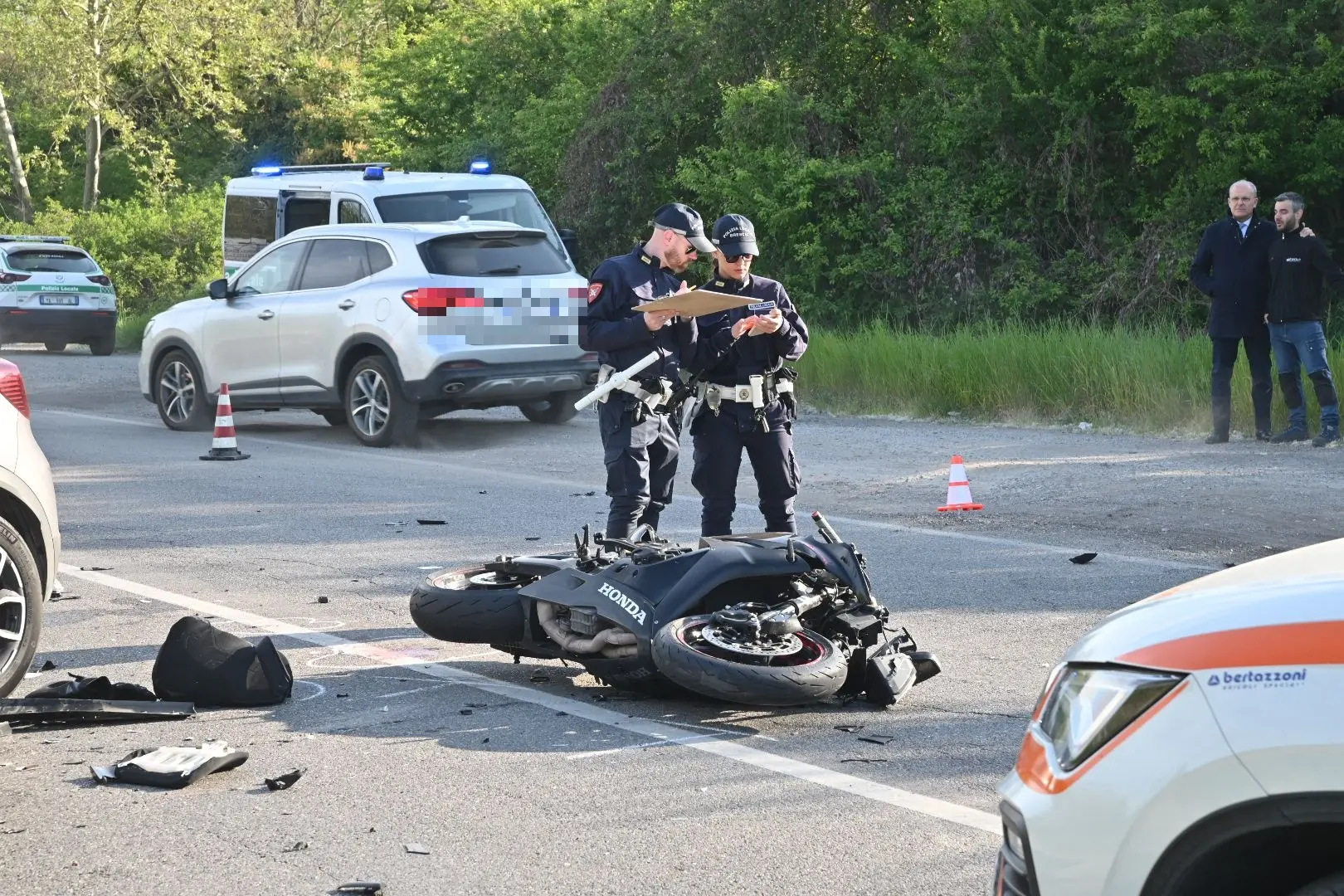Il grave incidente in via Serenissima
