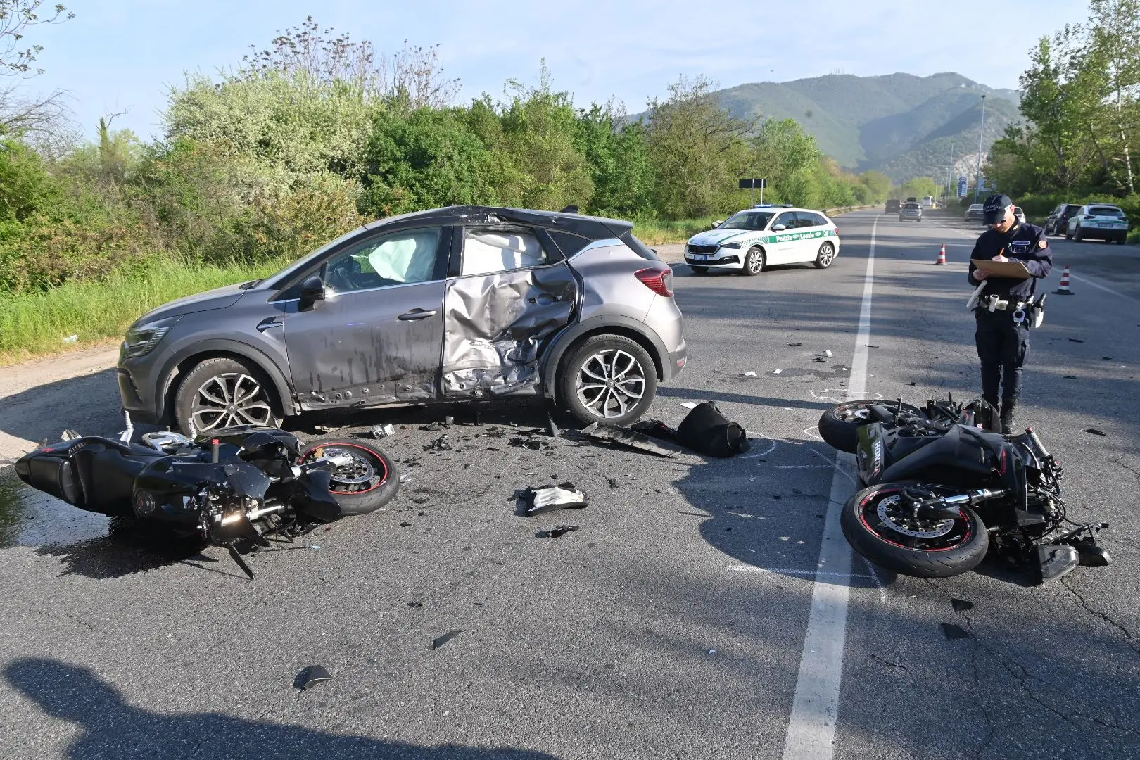 Il grave incidente in via Serenissima
