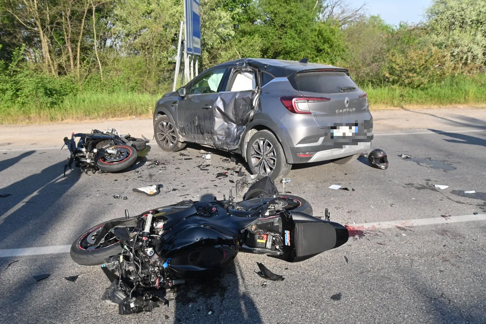 Il grave incidente in via Serenissima