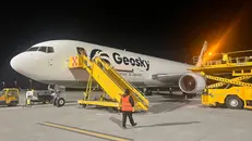 Il primo aereo cargo dalla Cina atterrato a Montichiari