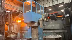 Uno dei nuovi forni elettrici della Fonderie Guido Glisenti a Villa Carcina