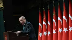 Il presidente turco Erdogan - Foto Ansa © www.giornaledibrescia.it