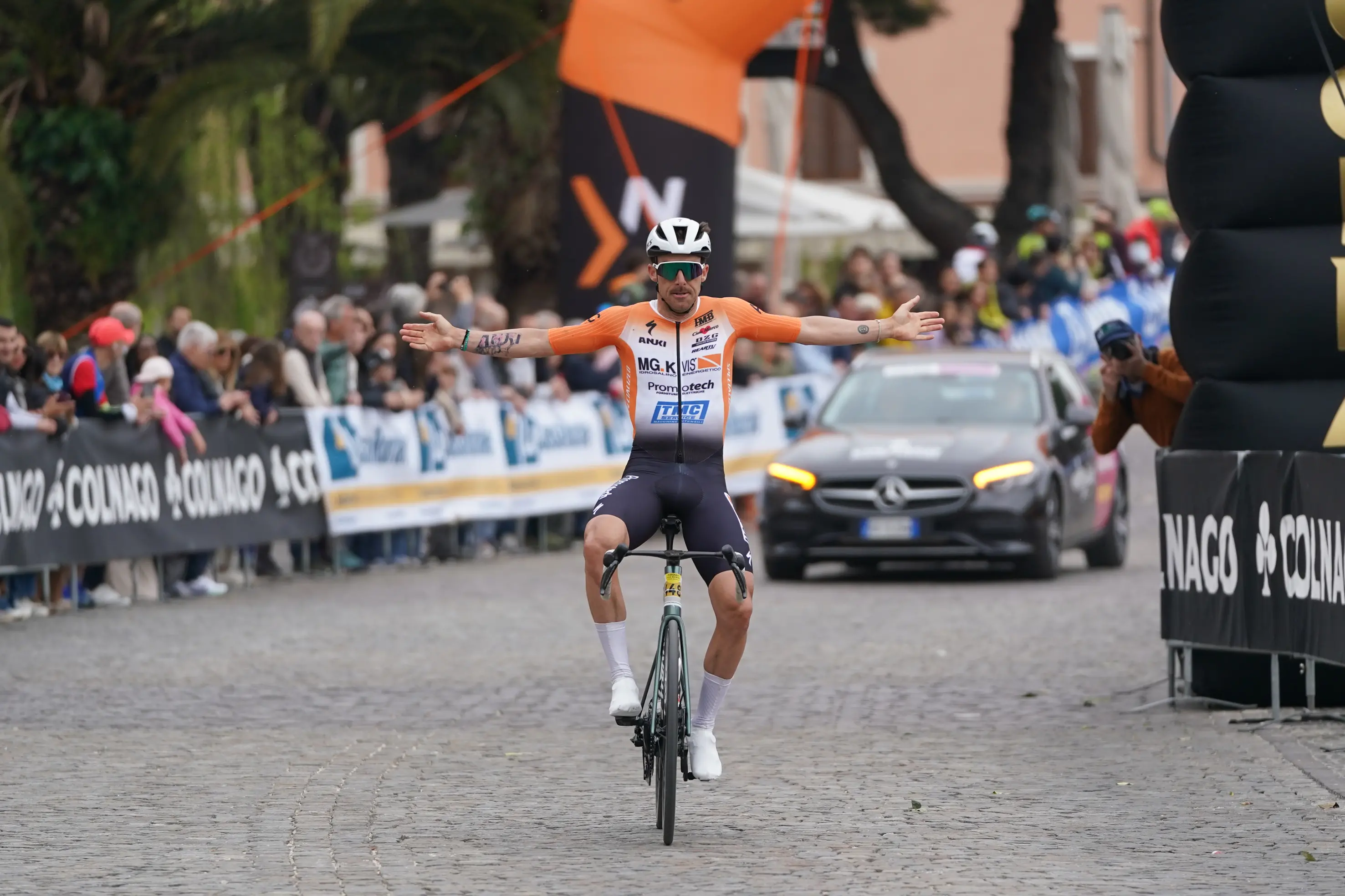 BRESCIA SPORT CICLISMO DESENZANO DEL GARDA COLNAGO CYCLING FESTIVAL 2026 GRANFONDO E MEDIOFONDO NELLA FOTO VINCITORE GRANFONDO 12-04-2026 perteghella@newreporter